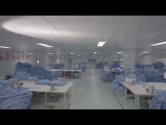 Szpitalne szlafroki jednorazowe szlafroki chirurgiczne bez tkaniny SMS Sterylne płynów odporne szlafroki chirurgiczne