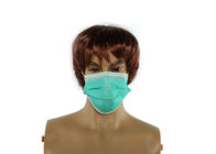 Nietoksyczna zielona jednorazowa maska ​​na twarz Wygodna z CE FDA ISO13485