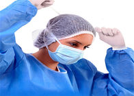 Zastosowanie chirurgiczne Sterylna jednorazowa maska ​​medyczna z paskami Ekologiczny niebieski kolor