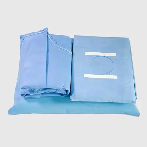 Niebieski zestaw jednorazowych zabiegów chirurgicznych sterylny E O Kompleksowe materiały chirurgiczne dla klinik Szpitali i pracowników służby zdrowia